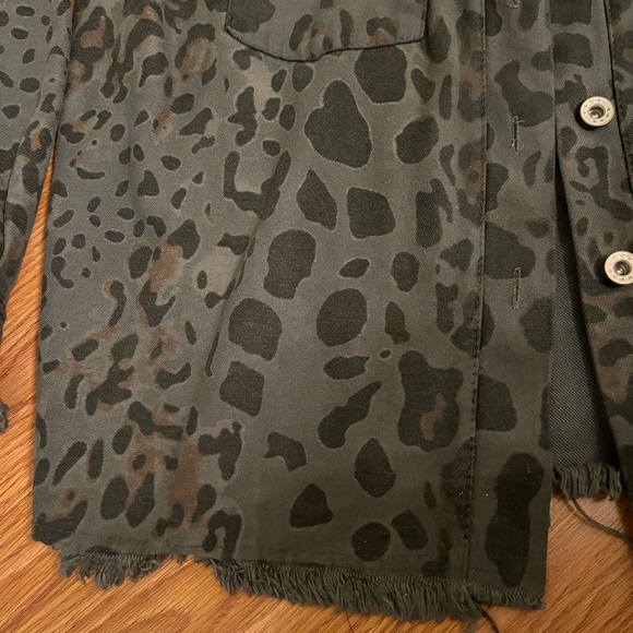 Made In Italy - Denim animal print jacket (cotton) - Picture 4 of 8